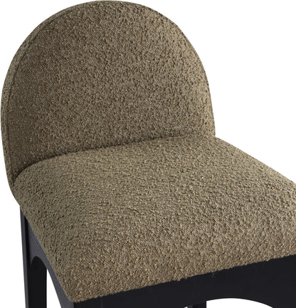 Waldorf - Boucle Stool With Black Legs