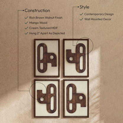 Arid - 4 Piece Wall Art