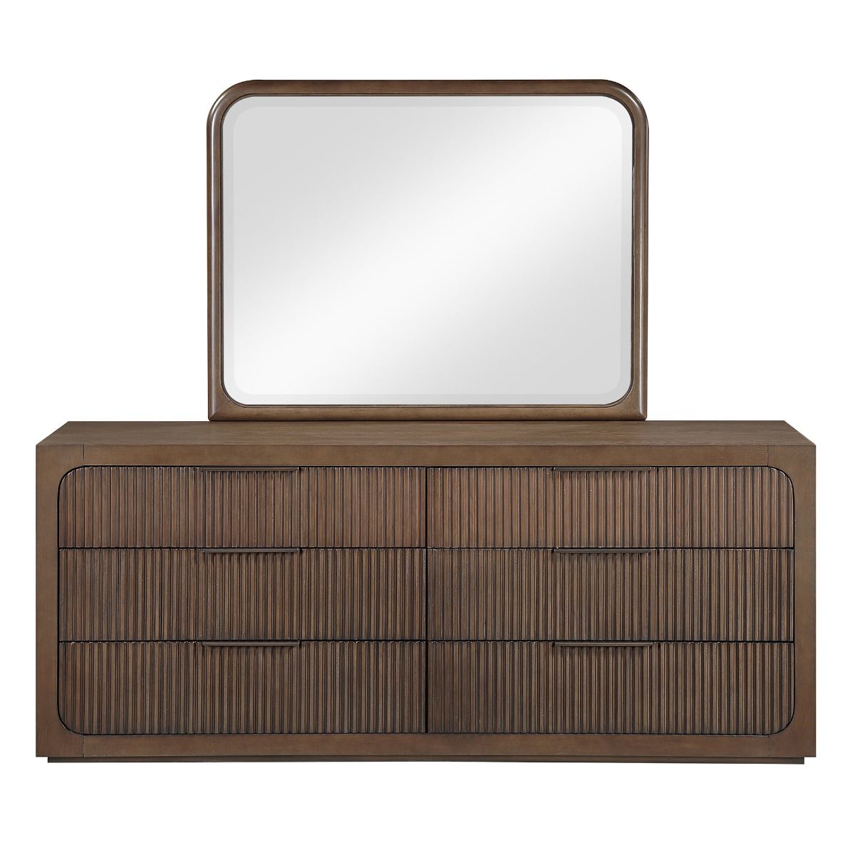 Leanna - Mirror - Brown Oak