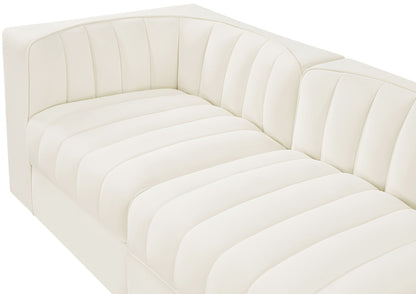Rummi - Velvet Performance Fabric Upholstered 5 Piece Modular Sofa