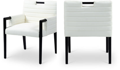 Aimee - Dining Arm Chair - Black Legs
