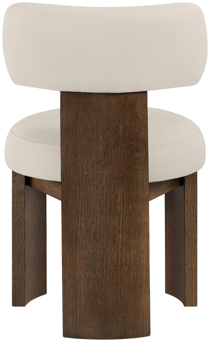 Atelier - Vegan Leather Upholstered Dining Chair (Set of 2) - Painted Brown Frame