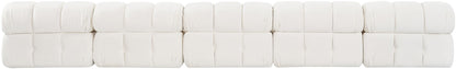 Orin - Velvet 5 Piece Modular Armless Sofa