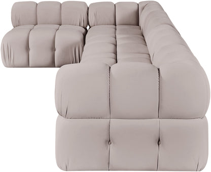 Orin - Velvet 5 Piece Modular Sectional