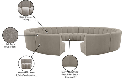Infinity - 12 Piece Boucle Modular Sectional