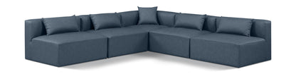 Cube - 5 Piece Modular Corner Armless Sectional