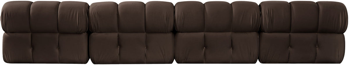 Orin - Velvet 4 Piece Modular Sofa