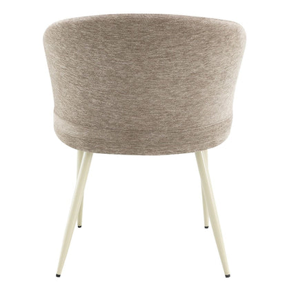 Ogin - Arm Chair (Set of 2) - Dark Beige & Natual