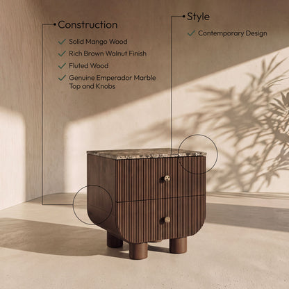 Cressa - Mango Wood Nightstand
