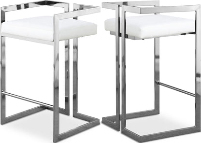 Ezra - Stool with Chrome Legs (Set of 2)