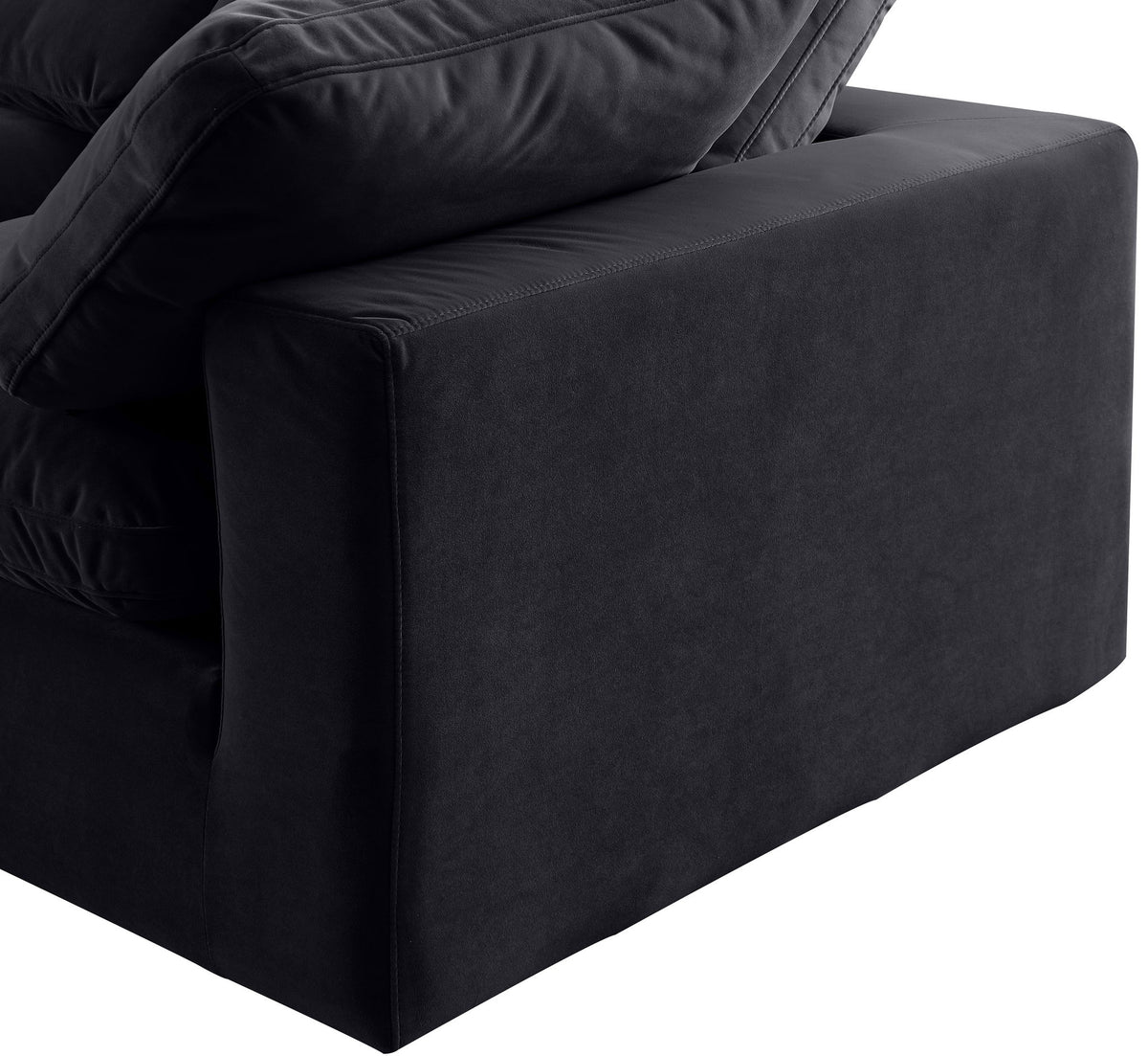 Comfy - 4 Piece Velvet Modular Sectional With Chaise