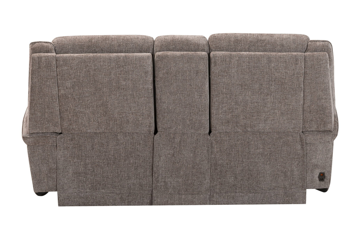 Colton - Power Zero Gravity Console Loveseat With Immersive Audio P3 - Branson Tweed