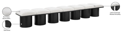 Pavilion - 7 Piece Modular Bench With Black Base