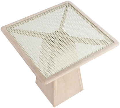 Atrium - Glass Top And Wood Base Dining Table