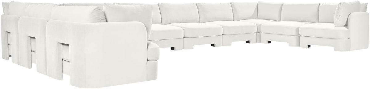 Hammond - Velvet Performance Fabric Upholstered 10 Piece Sectional