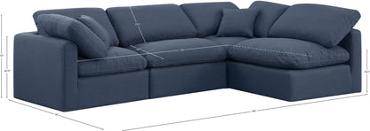 Indulge - Linen 4 Piece Modular Sectional