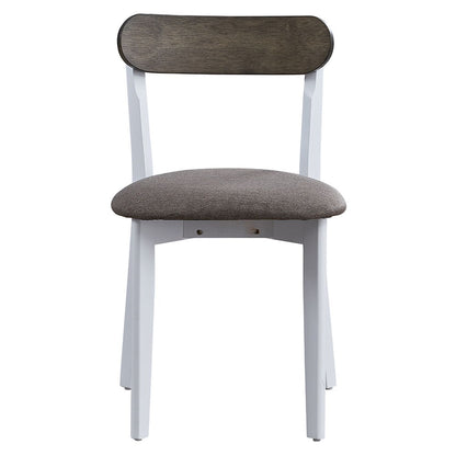 Fidelity - 5 Piece Dining Set - White & Gray