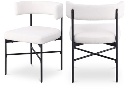 Rivage - Durable Dining Chair With Black Frame (Set of 2)