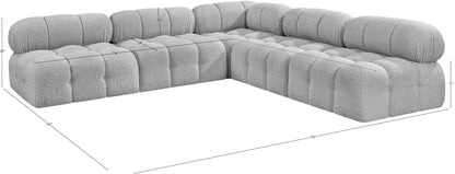 Ames - 5 Piece Fabric Modular Corner Sectional