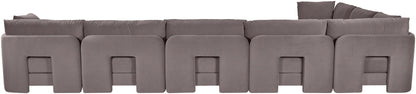 Hammond - Velvet Performance Fabric Upholstered 7 Piece Sectional