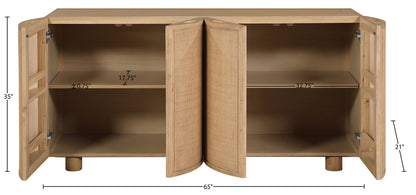 Norin - Solid Wood And Oak Veneer Sideboard/Buffet