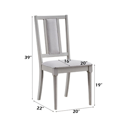 Marta - Side Chair (Set of 2) - Beige Linen & Natural