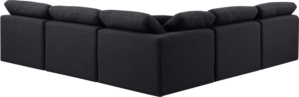 Indulge - Linen 5 Piece Modular Corner Armless Sectional
