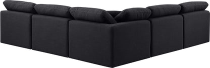 Indulge - Linen 5 Piece Modular Corner Armless Sectional