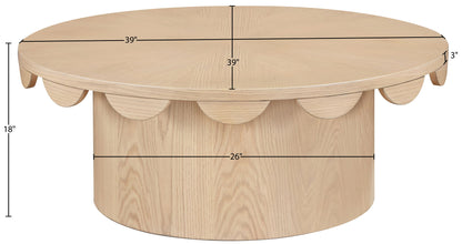 Dahlia - Oak Veneer Table