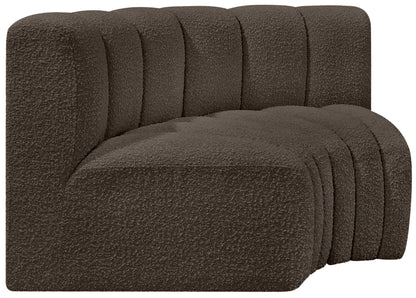 Arc - Boucle Fabric 2 Piece Modular Sofa