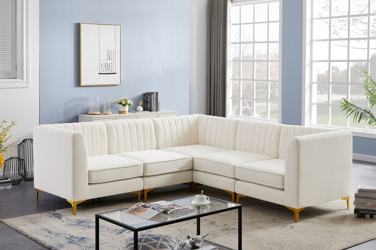 Alina - 5 Piece Modular Corner Sectional