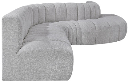 Arc - Boucle Fabric 7 Piece Modular Sofa