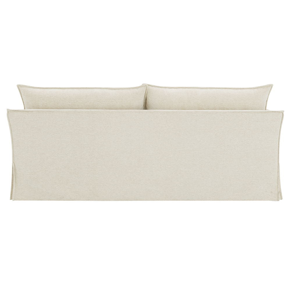 Shane - Sofa With 2 Pillows - Beige Linen