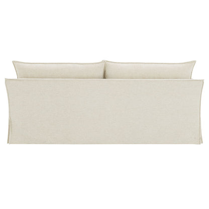 Shane - Sofa With 2 Pillows - Beige Linen