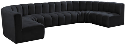 Arc - Velvet Modular U-Shaped Sectional