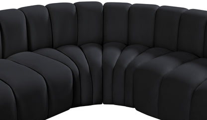 Arc - Velvet 6 Piece Corner Modular Sofa