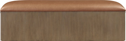 Velden - Upholstered Storage Bench With Stained Brown Base