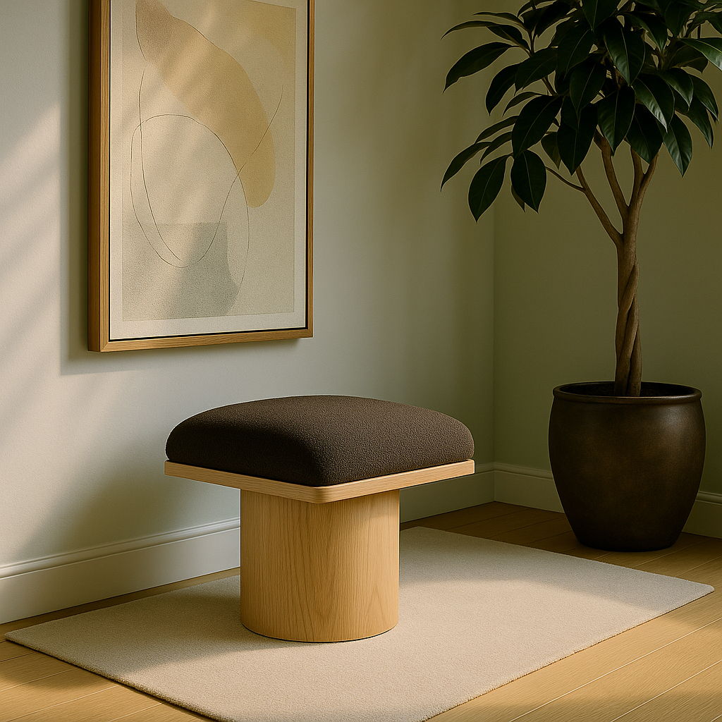 Pavilion - Bench / Stool With Natural Base