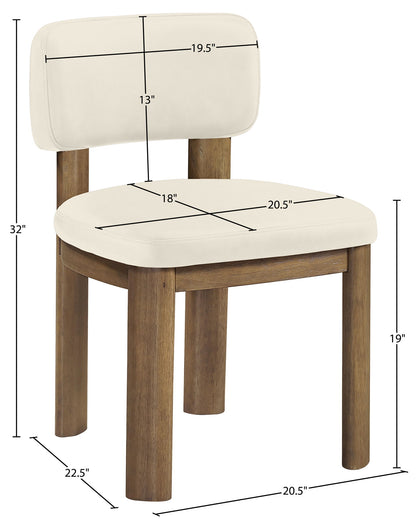 Paloma - Vegan Leather Upholstered Dining Chair (Set of 2) - Brown Frame