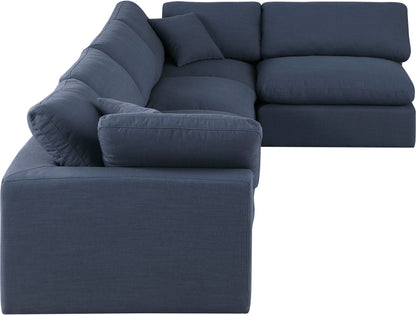 Comfy - 5 Piece Linen Modular Sectional