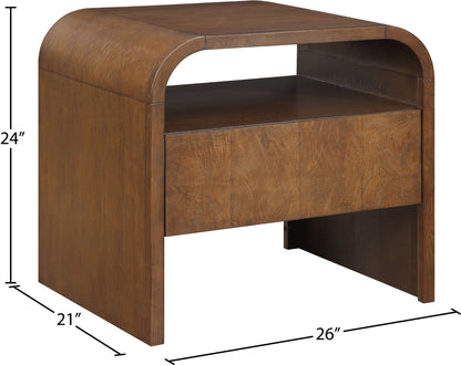 Giada - Solid Wood And Veneer Nightstand