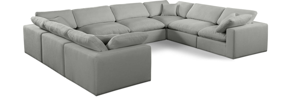 Comfy - 8 Piece Linen Modular Sectional