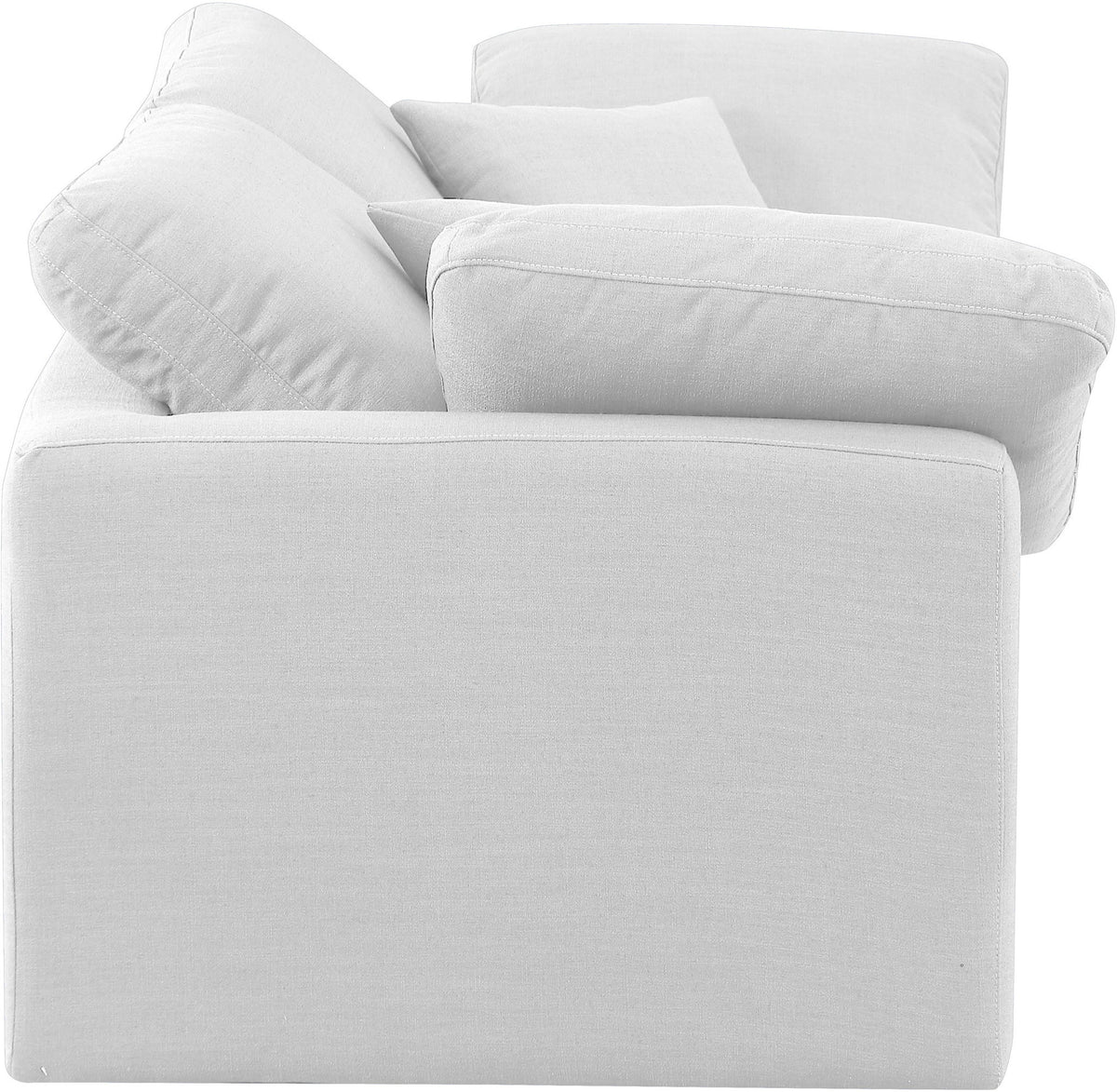 Indulge - Linen 2 Piece Modular Sofa - White