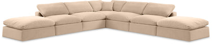 Comfy - 7 Piece Velvet Modular Corner Sectional