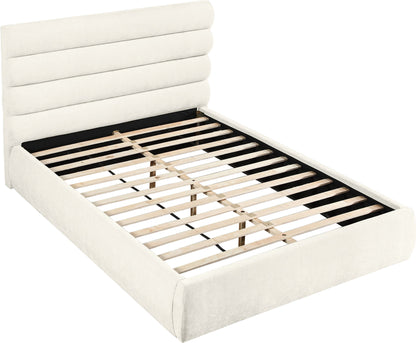 Adam - Chenille Fabric Bed With 52" Headboard