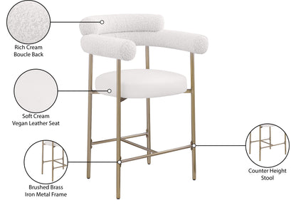 Blake - Counter Stool With Bronze Legs (Set of 2)