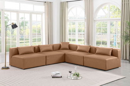 Cube - 5 Piece Modular Corner Armless Sectional
