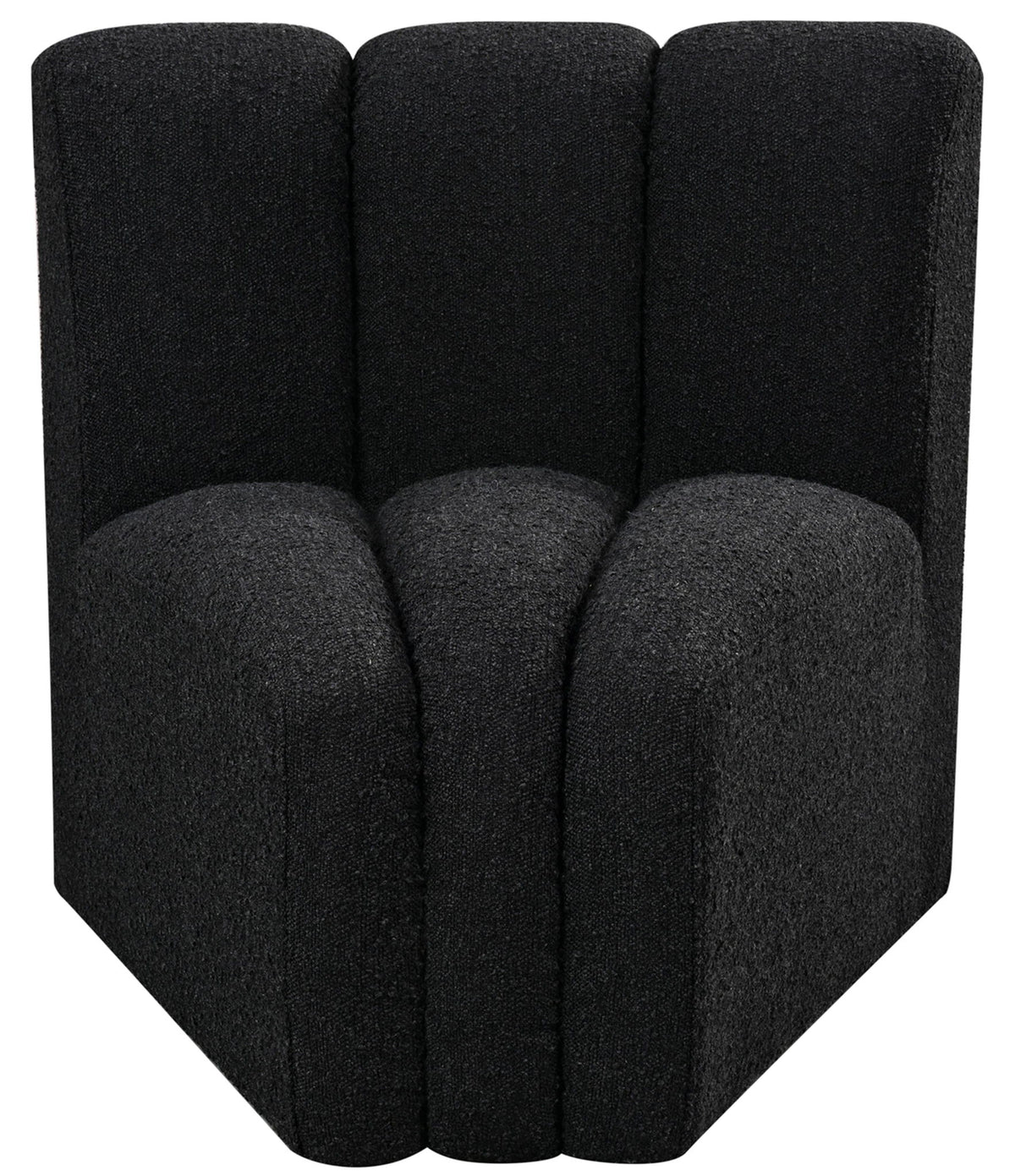 Arc - Boucle Fabric Curved Corner Chair