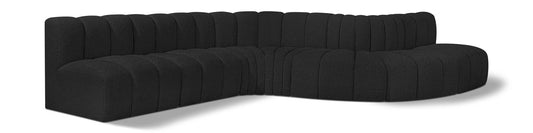 Arc - Boucle Fabric 7 Piece Modular Sofa