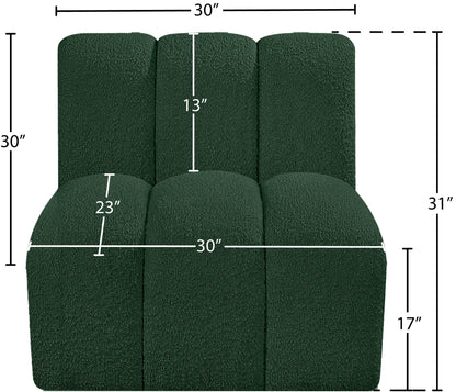 Arc - Boucle Fabric Straight Chair